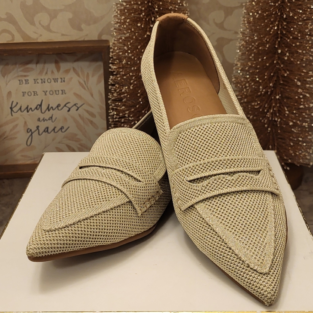 AEROSOLES Beige Textured Flats